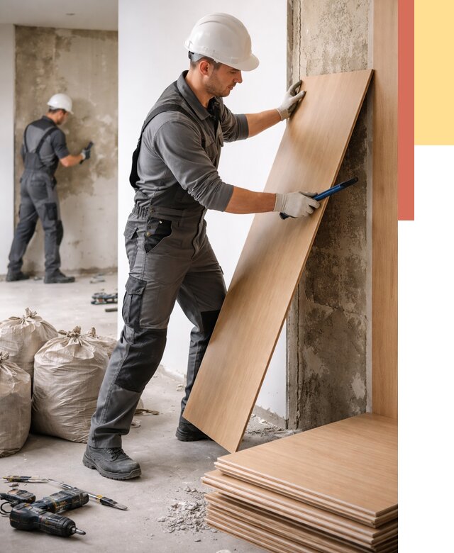 Демонтаж стеновых панелей в Жигулевске от 3542 руб. за м² быстро и недорого | ОТДЕЛОЧНИК-Жгл