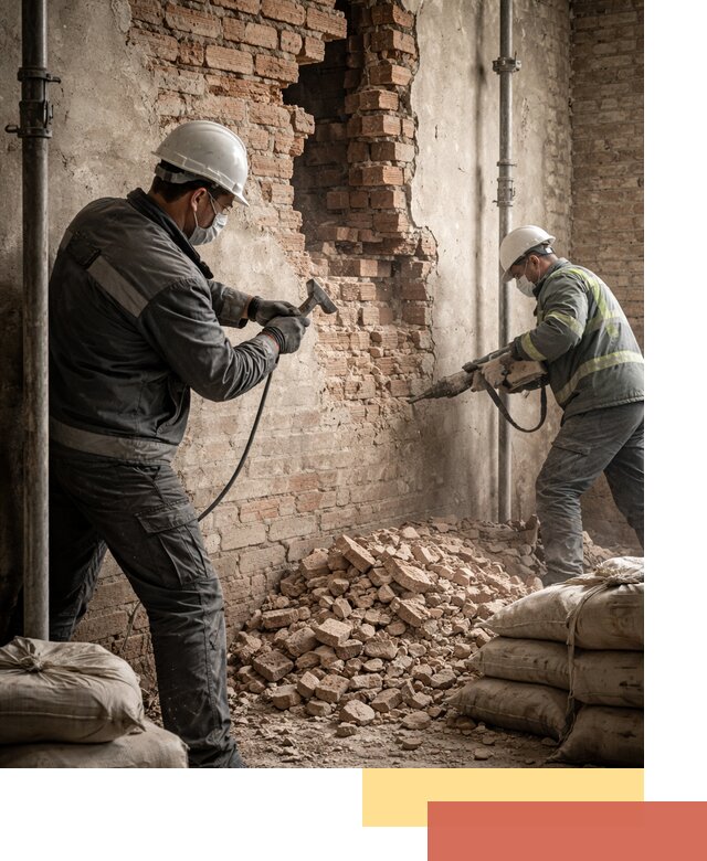 Демонтаж кирпичных стен в Жигулевске быстро и безопасно