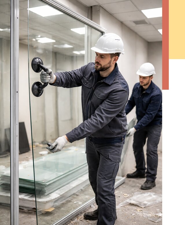 Демонтаж стеклянных перегородок в Жигулевске от 3238 руб. — быстро и недорого | ОТДЕЛОЧНИК-Жгл