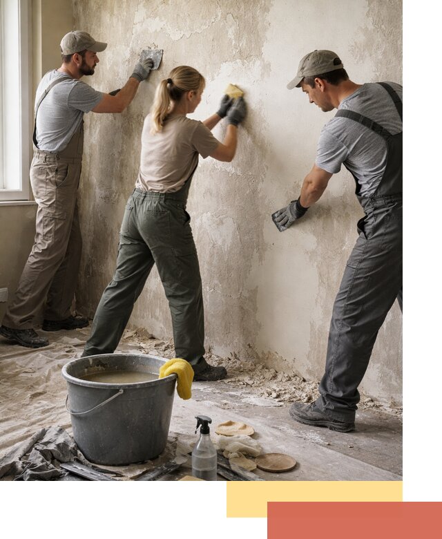 Очистка стен от клея и грунтовки в Жигулевске качественно и быстро