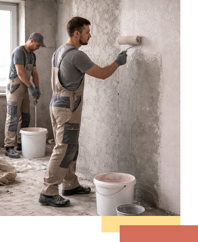 Нанесение бетоноконтакта на стены в Жигулевске для последующей отделки