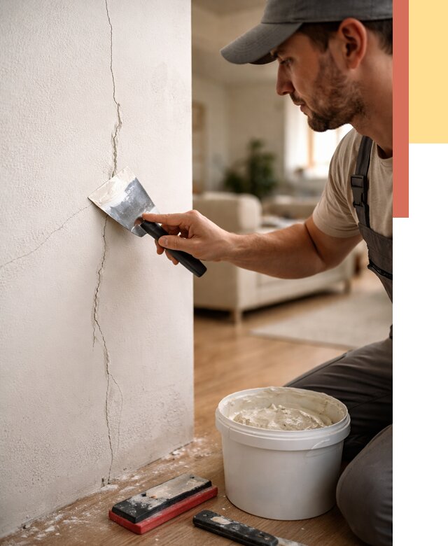 Заделка трещин и сколов в Жигулевске от 2479 руб. — быстро и недорого | ОТДЕЛОЧНИК-Жгл