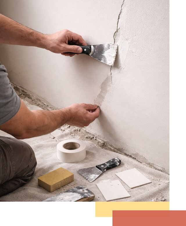 Заделка трещин и сколов в стенах и потолках в Жигулевске