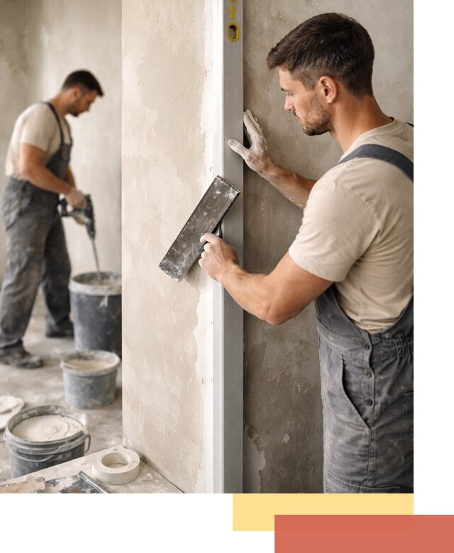 Выведение углов стен в Жигулевске: монтаж и оштукатуривание