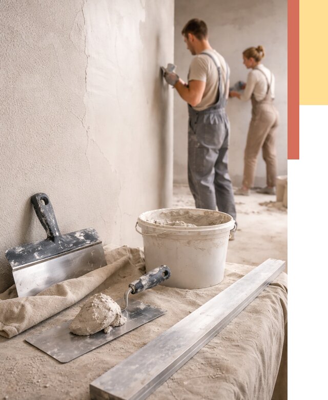 Штукатурка стен гипсовая в Жигулевске от 4554 руб/м2 — быстро и недорого | ОТДЕЛОЧНИК-Жгл