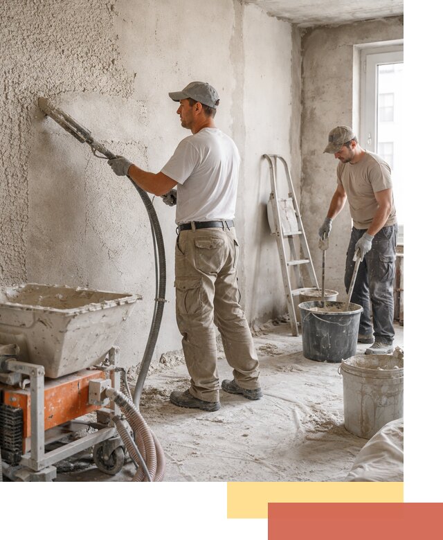 Машинная штукатурка стен в Жигулевске — быстро и качественно