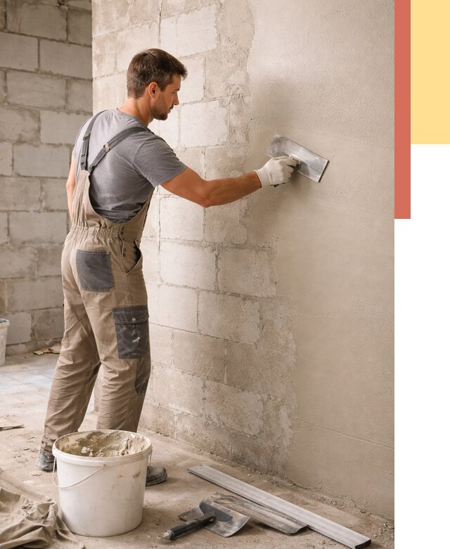 Штукатурка стен из газобетона в Жигулевске от 2125 руб./м2 — быстро и недорого | ОТДЕЛОЧНИК-Жгл