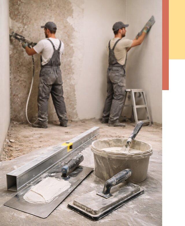 Штукатурка стен под обои в Жигулевске от 4554 руб./м2 — выравнивание под обои | ОТДЕЛОЧНИК-Жгл