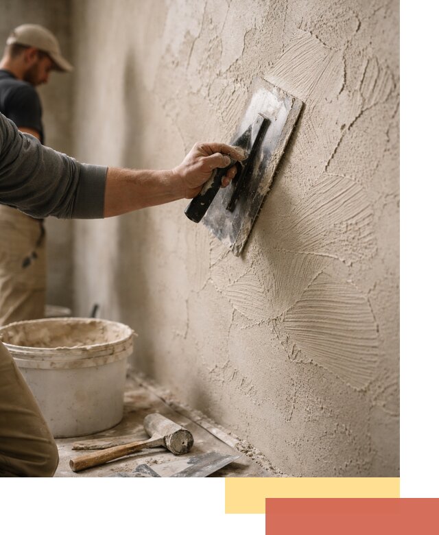 Фактурная штукатурка стен в Жигулевске — монтаж, отделка, реставрация