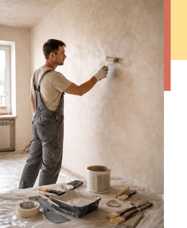 Нанесение лессирующей краски по декоративке в Жигулевске от 1771 руб. | ОТДЕЛОЧНИК-Жгл