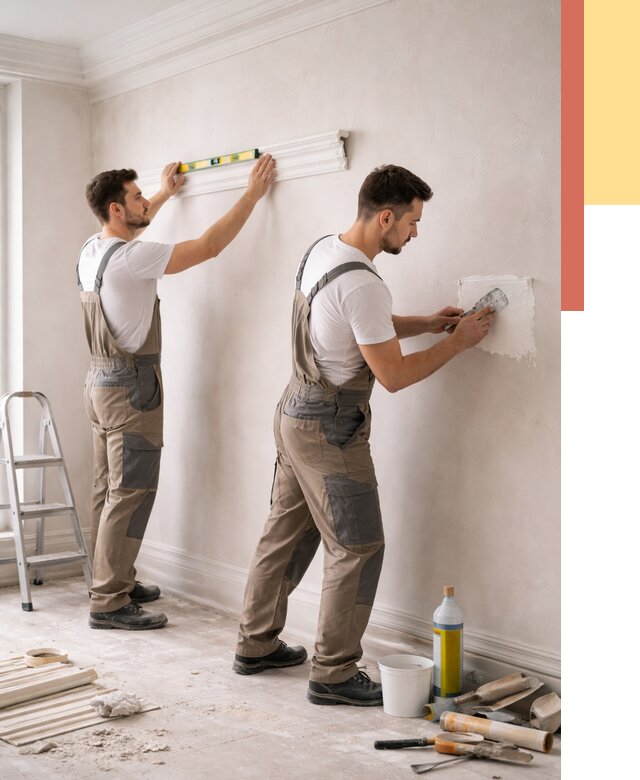 Монтаж лепнины на стены в Жигулевске от 4554 руб. — недорого, быстро | ОТДЕЛОЧНИК-Жгл