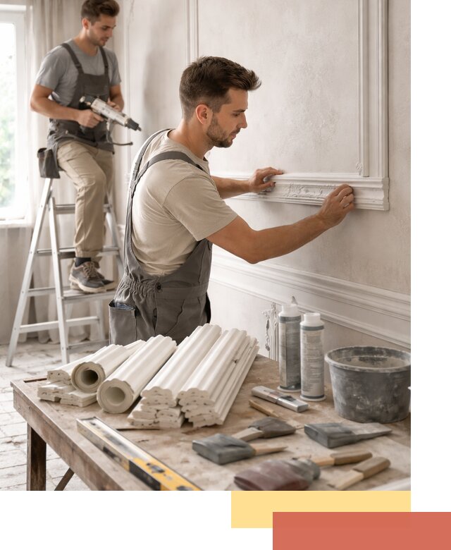 Монтаж лепнины на стены в Жигулевске профессионально и качественно