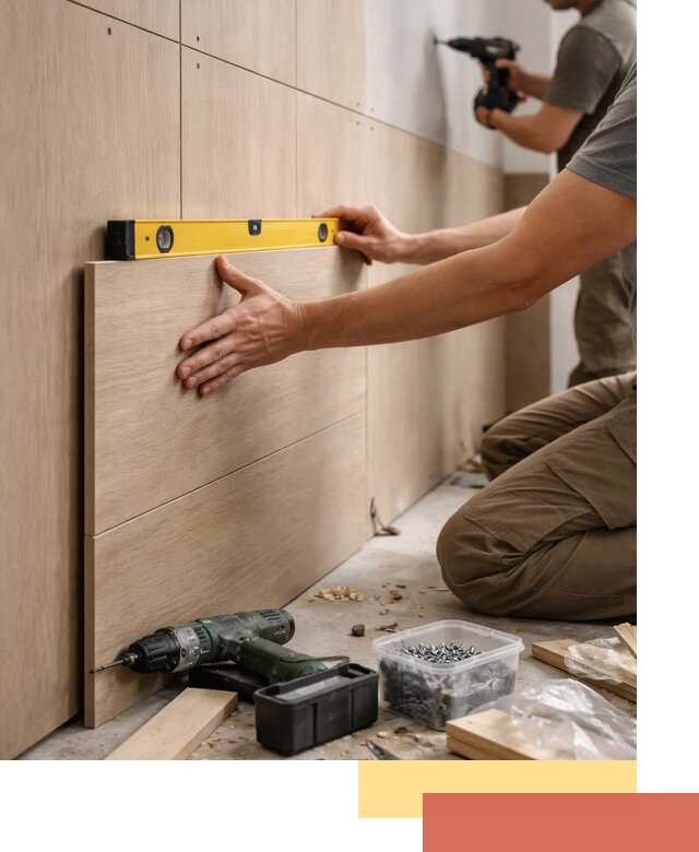 Профессиональный монтаж МДФ панелей на стены в Жигулевске