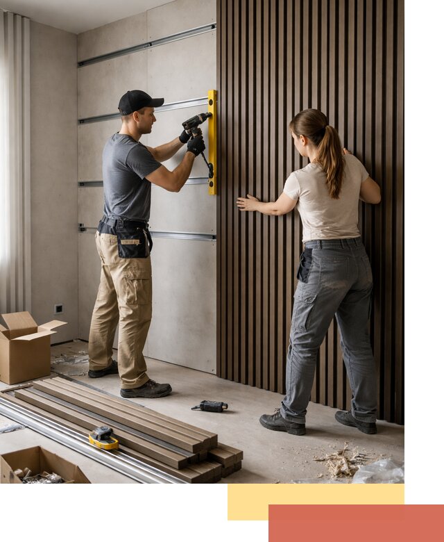 Монтаж реечных панелей на стены в Жигулевске