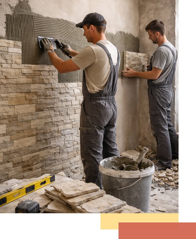 Монтаж искусственного камня в Жигулевске — облицовка стен и фасадов