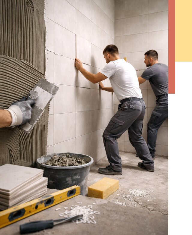 Укладка плитки на стены в Жигулевске от 860 руб. — качественно и недорого | ОТДЕЛОЧНИК-Жгл