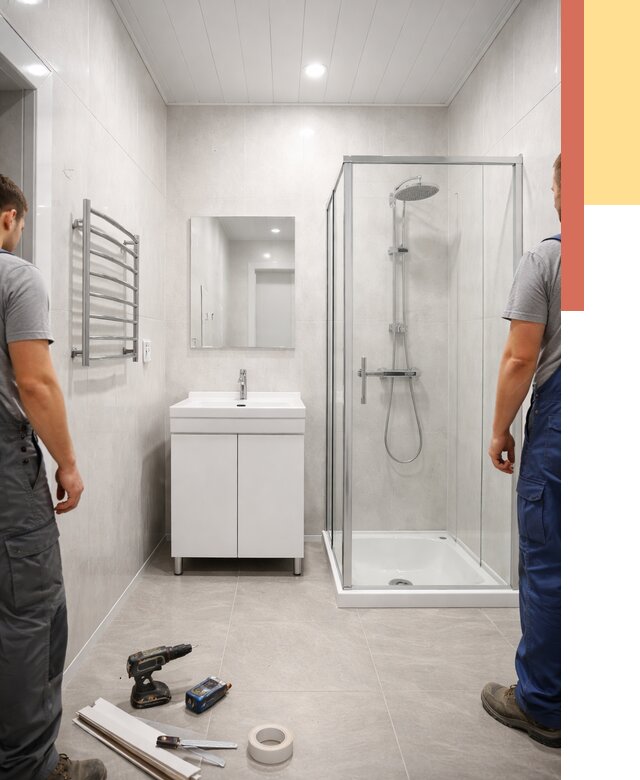 Отделка ванной комнаты панелями ПВХ в Жигулевске от 4554 руб. за м2 | ОТДЕЛОЧНИК-Жгл