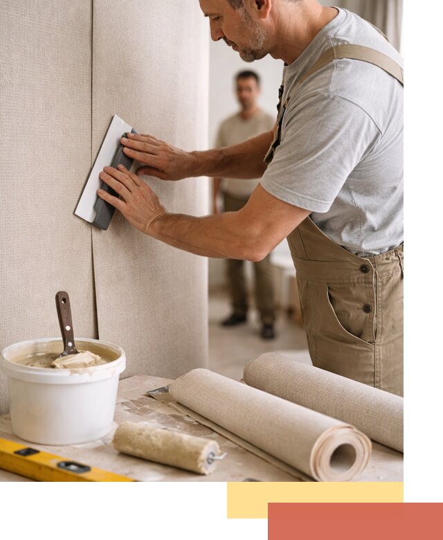 Поклейка текстильных обоев в Жигулевске профессионально и аккуратно