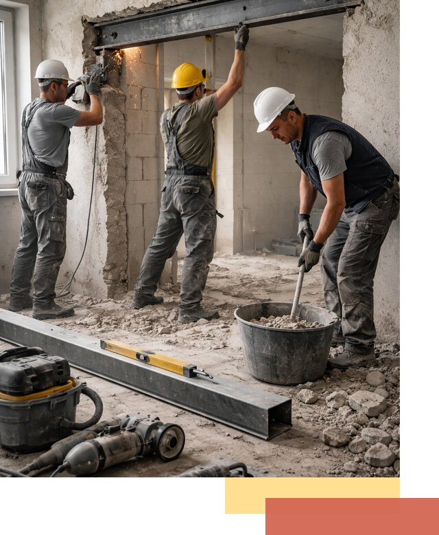 Создание проемов в стенах и несущих конструкциях в Жигулевске