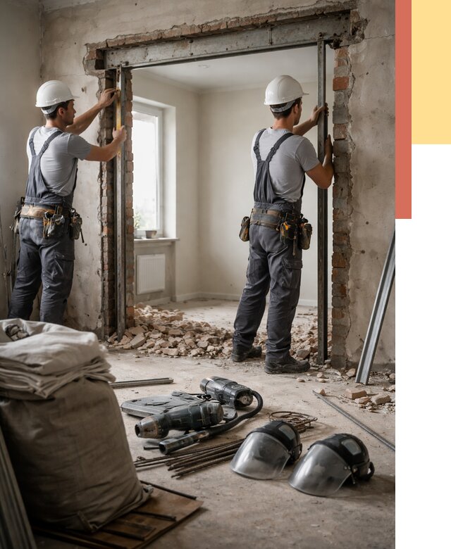 Расширение дверного проема в Жигулевске от 12649 руб. под ключ | ОТДЕЛОЧНИК-Жгл