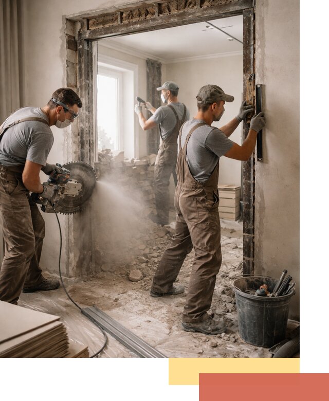 Расширение дверного проема под установку новой двери в Жигулевске