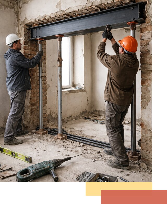 Усиление проема в стене в Жигулевске для расширения и безопасности