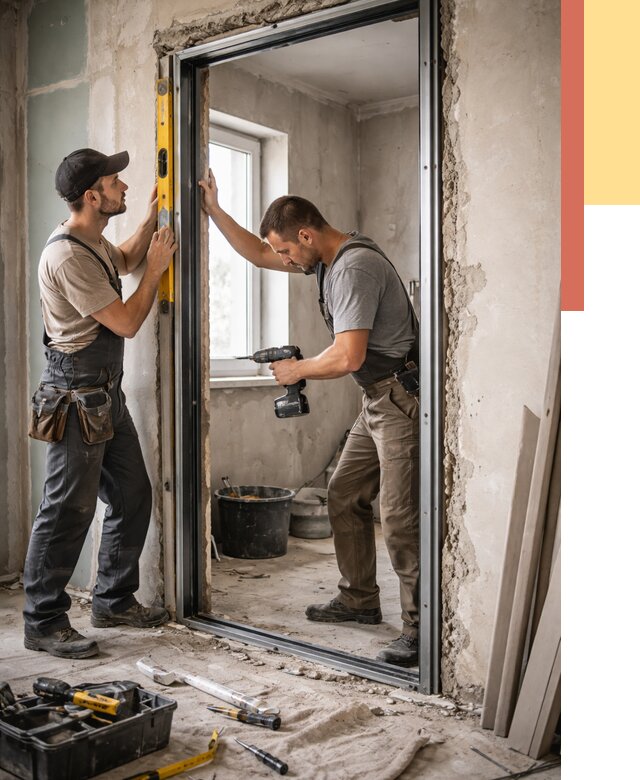 Закладка дверного проема в Жигулевске от 3542 руб. — быстро и недорого | ОТДЕЛОЧНИК-Жгл