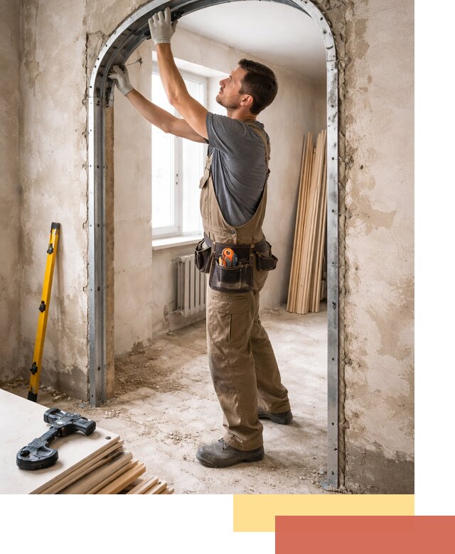 Устройство арочного проема в Жигулевске под ключ