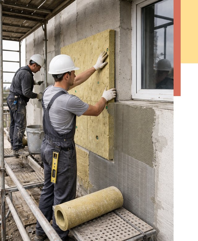 Утепление стен в Жигулевске от 4351 руб. под ключ — быстро и недорого | ОТДЕЛОЧНИК-Жгл