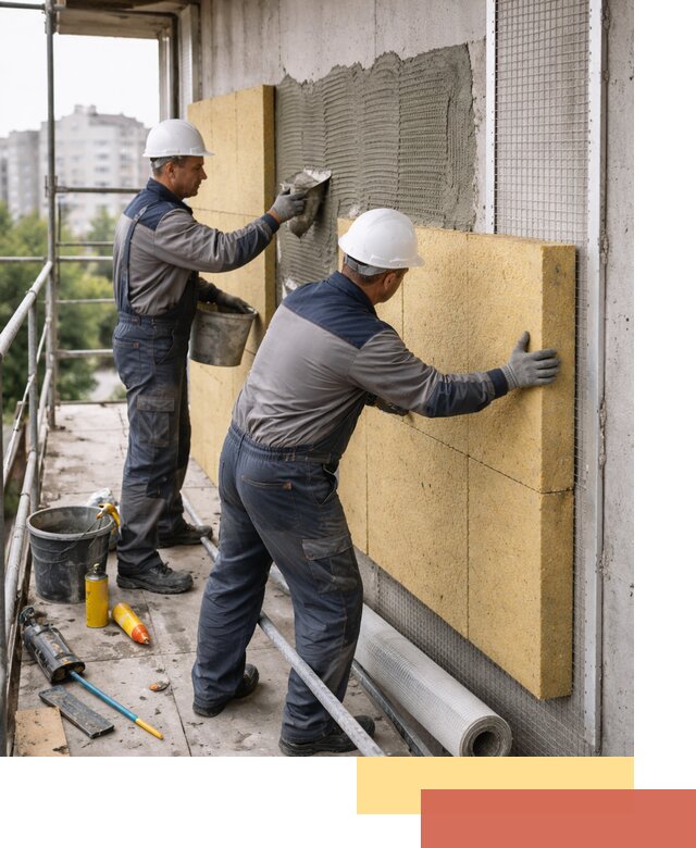 Утепление стен зданий и домов в Жигулевске качественно и надежно