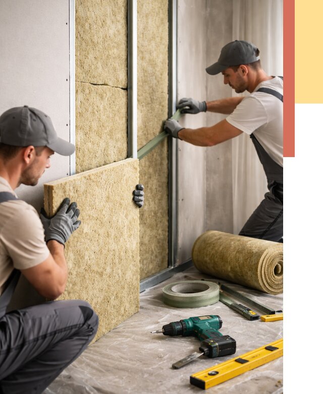 Шумоизоляция стен в Жигулевске под ключ от 1872 руб. | ОТДЕЛОЧНИК-Жгл