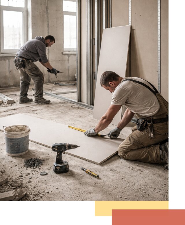 Кладка перегородок из ПГП под ключ в Жигулевске