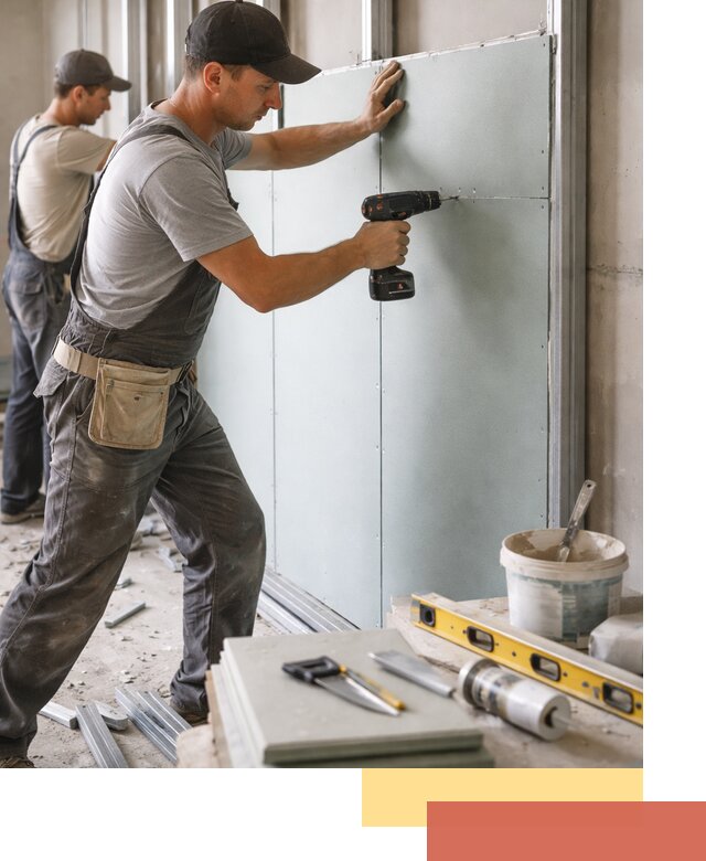 Кладка влагостойких перегородок ПГП в Жигулевске