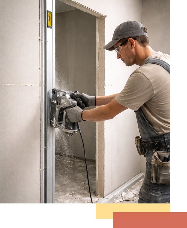 Устройство дверного проема в перегородке в Жигулевске