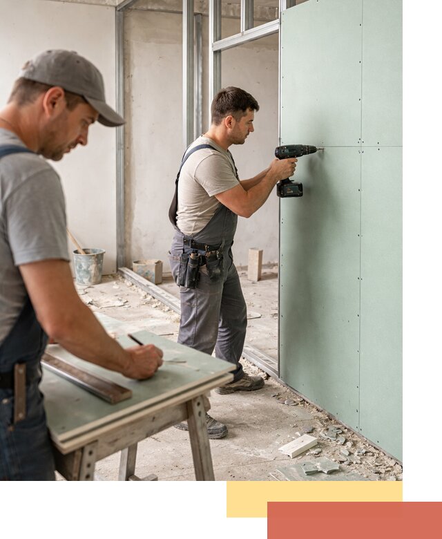 Перегородки из влагостойкого гипсокартона под ключ в Жигулевске