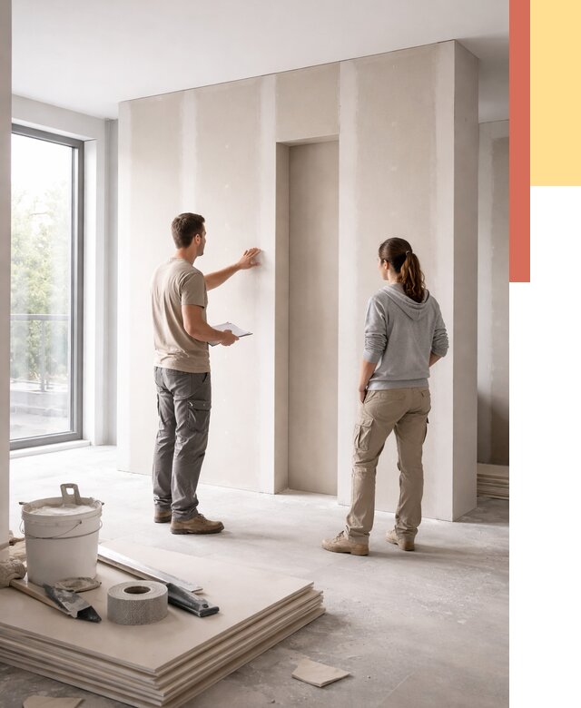 Зонирующая перегородка из гипсокартона в Жигулевске от 2833 руб. под ключ | ОТДЕЛОЧНИК-Жгл