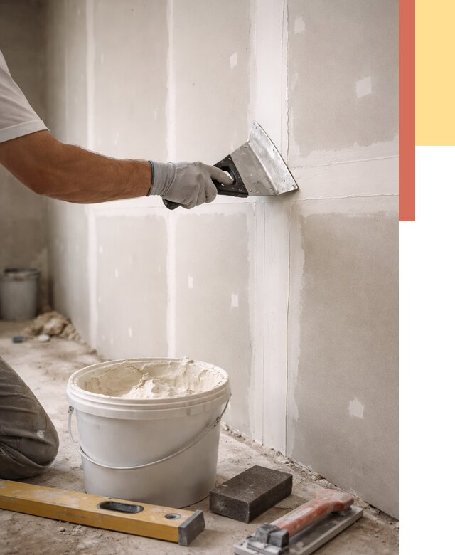 Шпаклевка перегородок из гипсокартона в Жигулевске от 2530 руб. — услуги ОТДЕЛОЧНИК-Жгл