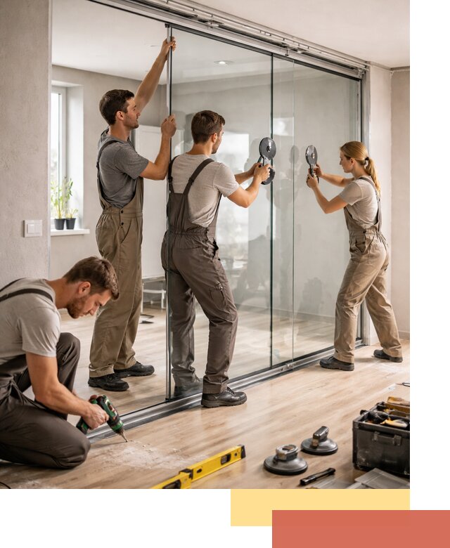 Изготовление стеклянных перегородок на заказ в Жигулевске