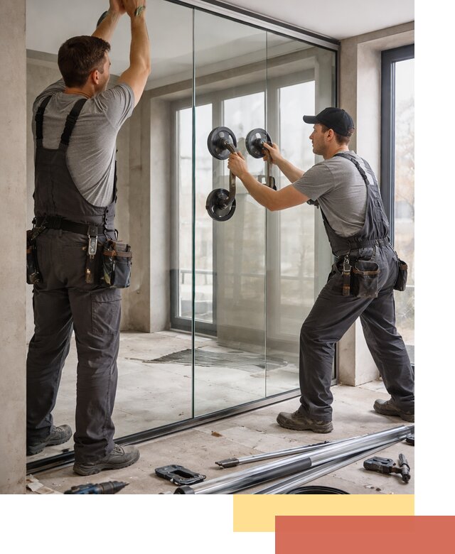 Цельностеклянные перегородки под ключ в Жигулевске