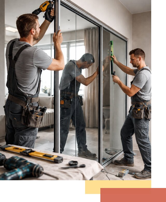 Каркасные стеклянные перегородки под ключ в Жигулевске