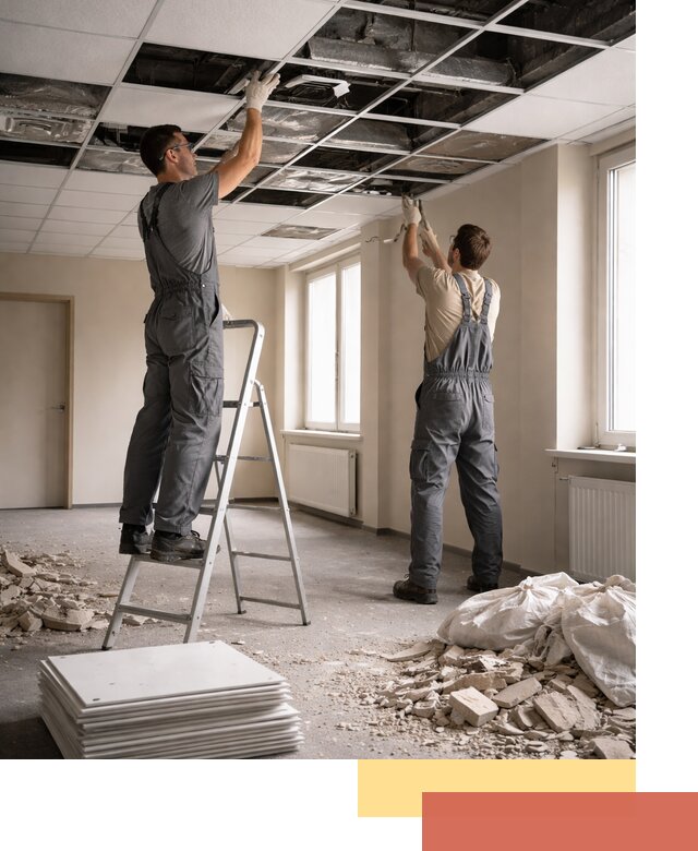 Демонтаж потолков Армстронг профессионально в Жигулевске