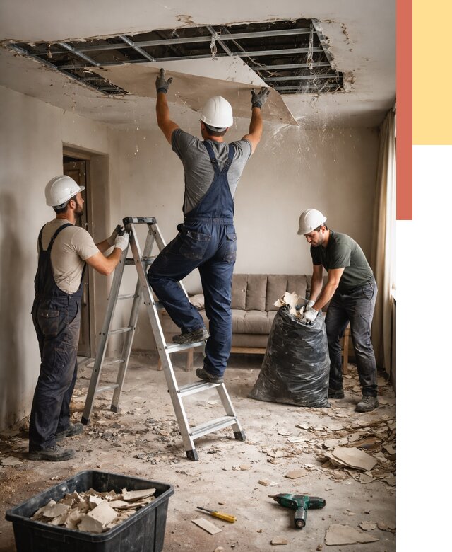 Демонтаж гипсокартонного потолка в Жигулевске от 425 руб. за м2 — ОТДЕЛОЧНИК-Жгл