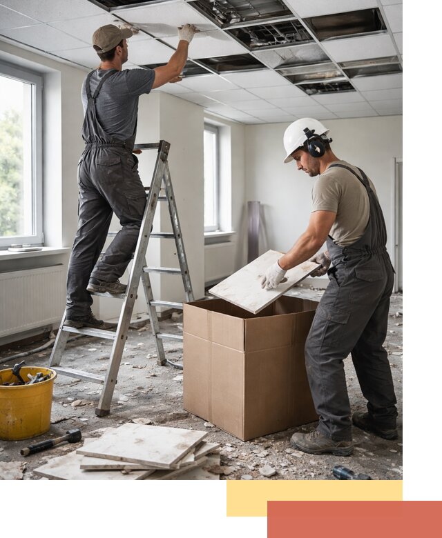 Демонтаж потолочной плитки в Жигулевске быстро и аккуратно