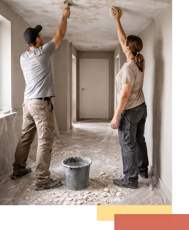 Удаление побелки с потолка в Жигулевске — быстро и аккуратно