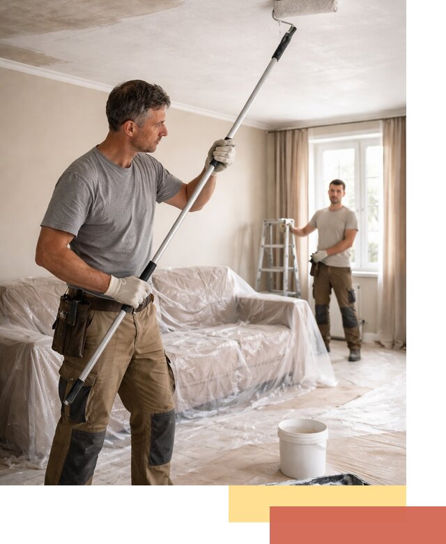 Грунтовка потолка в Жигулевске — подготовка под покраску и отделку