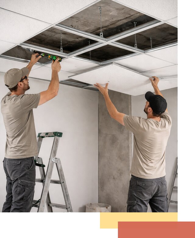 Монтаж потолка Армстронг под ключ в Жигулевске