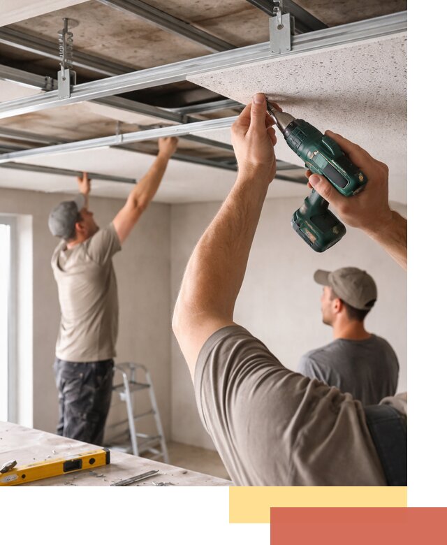 Монтаж акустического потолка в Жигулевске под ключ