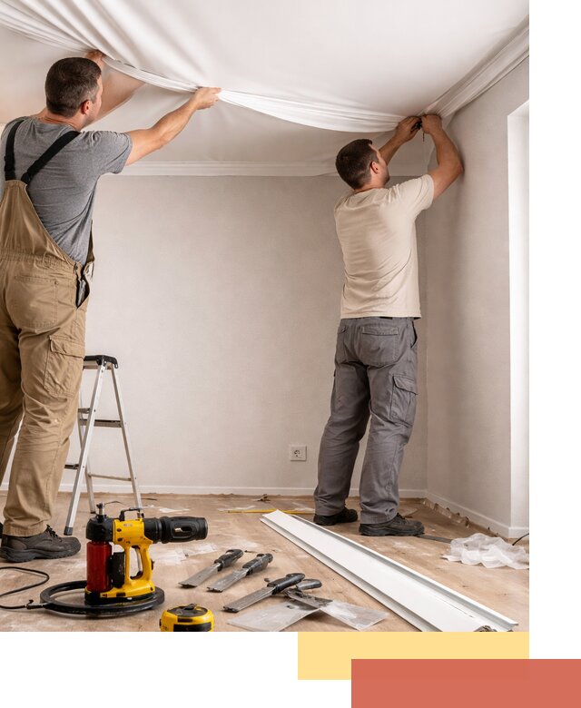 Монтаж ПВХ натяжного потолка в Жигулевске качественно и быстро