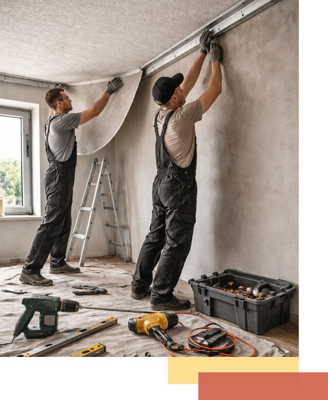 Монтаж фактурного натяжного потолка в Жигулевске качественно и быстро