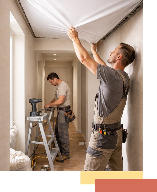 Монтаж натяжного потолка в прихожей в Жигулевске